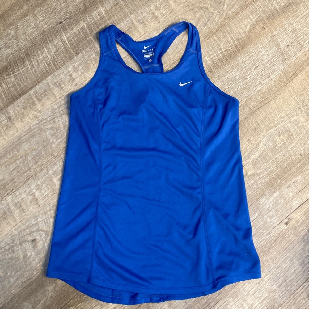 Nike blue Dry Dri Fit tank top running gym tee medium M